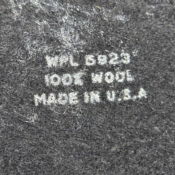 Mr Hi's Classic Vintage Black Wool Hat with Velour Band, Women's Small - Picture 7 of 9